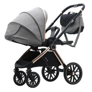 Poussette bébé 3 en 1 OEM, nouvelle, haute, avec siège <span class=keywords><strong>auto</strong></span>, légère, pour nouveau-né, antichoc, confortable, chariot pour bébé - Product Image 1