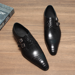 Botas de Tobillo de Cuero Genuino de Lujo para Hombre, Otoño Invierno, Estilo Ejecutivo, con Cordones, Transpirables, Suela de Goma - Product Image 6