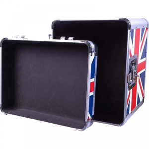 Caja de Almacenamiento de Discos de Vinilo de Alta Calidad, Estuche de Transporte de Aluminio para Colección de Discos LP con Asa - Product Image 3