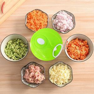 Kitchen Mini Food Chopper Manual Ginger Onion Garlic Chopper Vegetable Chopper Hand Pull Meat Cutter - Product Image 5
