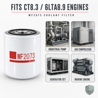 Filtre à liquide de refroidissement WF2073 à visser pour moteur diesel CT8.3/6LTA8.9 – Protection du système de refroidissement – Vente en gros – Fournisseur en vrac