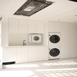 Armoire de rangement pour balcon de style moderne adaptée aux meubles de maison polyvalents pour le salon Revêtement en bois imperméable - Product Image 5