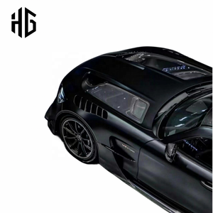 Facelift Auto Body Part Black Series Style Demi-Fiber De Carbone Voiture Pare-chocs Avant Moteur Capots Pour Mercedes Bens <span class=keywords><strong>Amg</strong></span> Gt Gtr Bonnet - Product Image 6