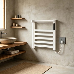 <span class=keywords><strong>Scaldasalviette</strong></span> <span class=keywords><strong>Elettrico</strong></span> da Parete 160W IPX4 Impermeabile con Timer, Riscaldamento in Fibra di Carbonio T505, per Bagno - Product Image 1