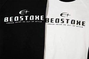 Áo thun thể thao khâu màu tương phản Áo thun cổ tròn in chữ dáng rộng cotton thường ngày mùa hè thời trang Mỹ cho nam - Product Image 5