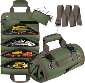 Sac à outils portable OEM, enroulable, fonctionnel, durable, pour électriciens, organiseur <span class=keywords><strong>d</strong></span>'outils, porte-outils, sac à outils enroulable pour plombiers - Product Image 2