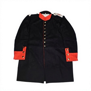 Abrigo de lana para hombre, de un solo botón, grueso, largo, reversible, con forro de piel, estilo uniforme. - Product Image 4