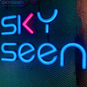 SKYSEEN Custom Company Logo 3D LED Signes Lettres en acrylique sablé au néon avec coins arrondis Effet lumineux durable MOQ1 - Product Image 1