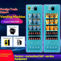 Distributeur automatique intelligent à monnayeur pour l'exportation : snacks, boissons, serviettes hygiéniques