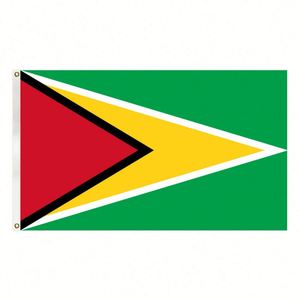 Bandera de Guyana de poliéster de 3x5 pies a precio económico y bandera nacional con dos ojales - Product Image 1