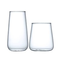 Verre à boisson en forme de goutte, transparent, de style européen, haut et bas, pour jus, usage domestique, simple paroi