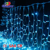 2024 100-120V décoration de vacances câble en PVC Led scintillant fenêtre lumière fée cascade glaçon rideau lumières pour événement en gros