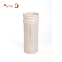 Sac filtrant en tissu tissé de fibre de verre expansée pour la collecte des poussières à haute température dans les fours à ciment, certifié ISO