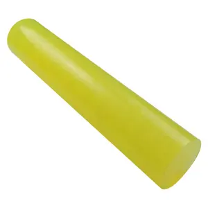 定制耐磨聚氨酯实心胶棒，黄色/黑色90A肖氏聚氨酯pu棒/棒