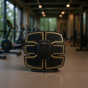 Set di 6 Stimolatori Muscolari per Addominali, Fascia Dimagrante in Neoprene Nero, Accessorio Fitness per Snellire la Pancia - Product Image 2