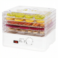 Déshydrateur alimentaire électrique multifonctionnel à 5 plateaux avec contrôle de température 70°C pour viande séchée, fruits, herbes, légumes et aliments pour chiens