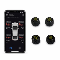Système de surveillance de la pression des pneus Bluetooth 5.2 TPMS pour voitures/motos/camions avec prise en charge de l'application Android/iOS