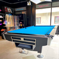 Kommerzieller Club Billard Tisch Günstig Schieferplatte Brunswick American Style 9 Fuß