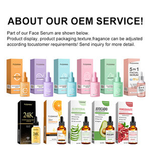 OEM marchio Private Label cura della pelle Niacinamide siero Anti invecchiamento viso <span class=keywords><strong>L</strong></span> acido ascorbico idratante acido ialuronico siero viso - Product Image 3