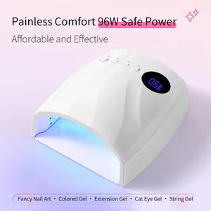 โคมไฟเล็บ <span class=keywords><strong>UV</strong></span> LED แบตเตอรี่ในตัว96W พลังงานสูงพร้อมดีไซน์เฉพาะสำหรับร้านเสริมสวย - Product Image 2