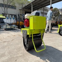 Compacteur vibrant à tambour unique portatif de 300 kg pour sol et asphalte
