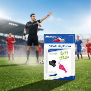 Silbato de Plástico de 43 mm de un Solo Tono para Uso de Árbitros Deportivos - Marca Mengfu M-0113, Ideal para Partidos de Pelota y Actividades al Aire Libre, Pa - Product Image 3