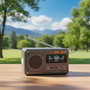 Station d'alimentation solaire portable 200W DC pour camping et extérieur, avec radio FM et batterie LiFePO4, pour ordinateur portable et situations d'urgence - Product Image 4