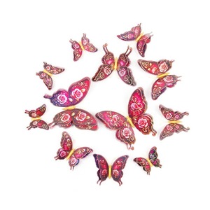 12 Pegatinas de Mariposas 3D Simuladas de Doble Capa, Decoración Creativa para el Hogar, Pegatinas de Pared para Habitación Infantil, Pegatinas de Pared 3D - Product Image 4