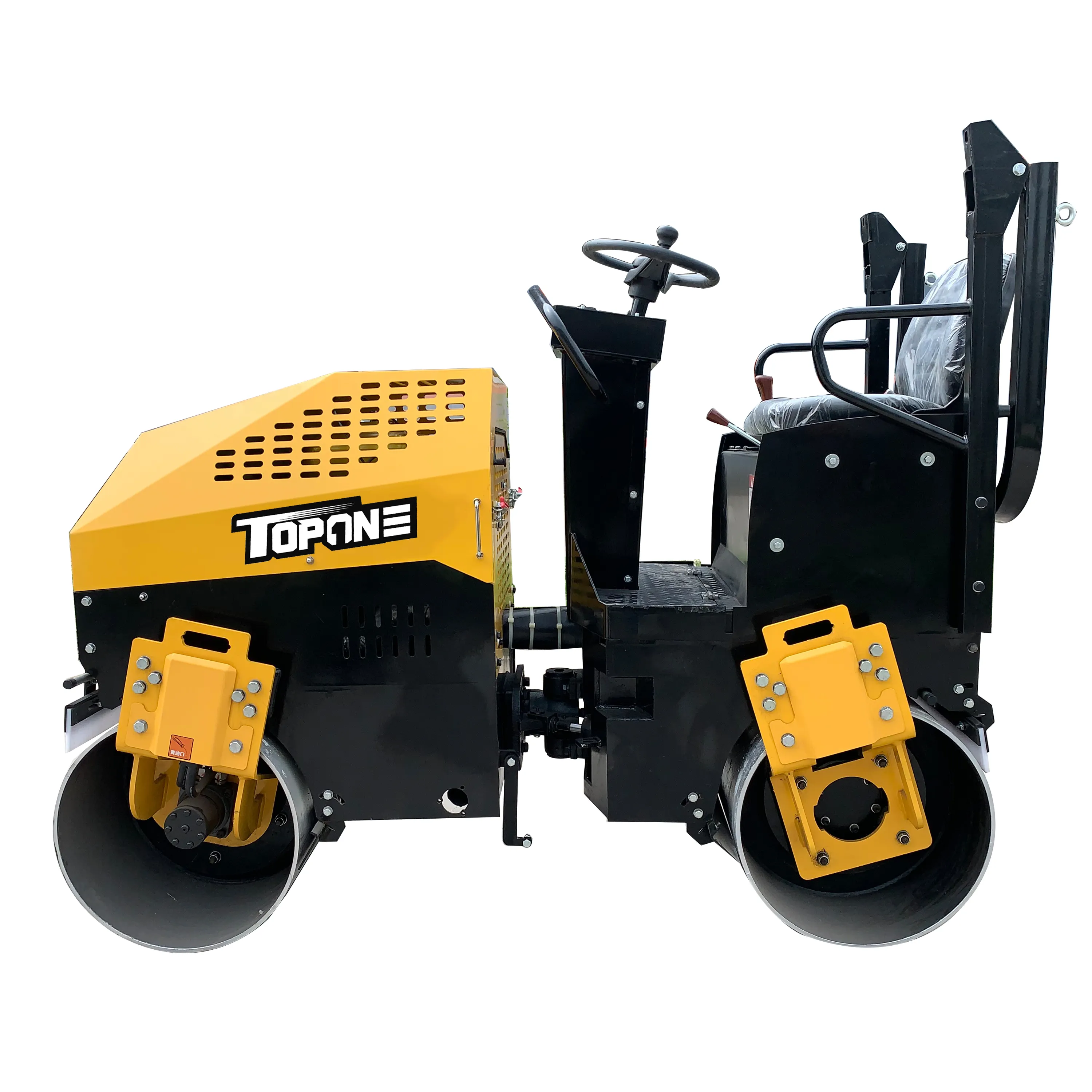 TOPONE New 1.5 Ton Road Roller Mini Double Drum Road Roller Compactor with CE certificate