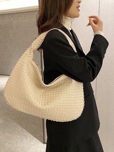 Sac fourre-tout en cuir PU pour femme, sac à bandoulière à poignée supérieure, sac hobo grande capacité, sac à main souple végétalien, sac bandoulière avec fermeture éclair sous le bras - Product Image 2