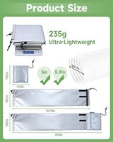 Manchon isolant pour tuyau de climatiseur portable Maple Joy, en aluminium amélioré, pour tuyau d'évacuation, longueur réglable, élastique