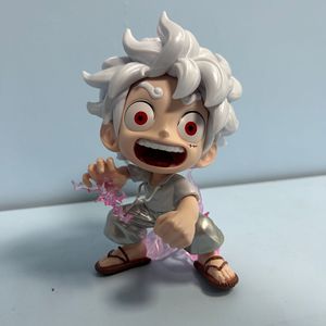 Nuevo lindo 14cm PVC una pieza sorprendido expresión Nica Luffy Gear Anime figura estatua de dibujos animados - Product Image 2
