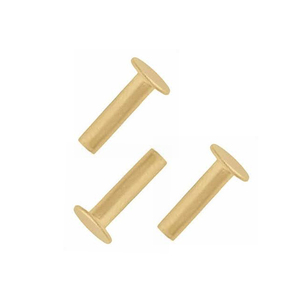 Rohs סמרית פליז מוצק עם מכבסים-ליבת פלדה מצופה זהב מסמרות ראש - Product Image 4