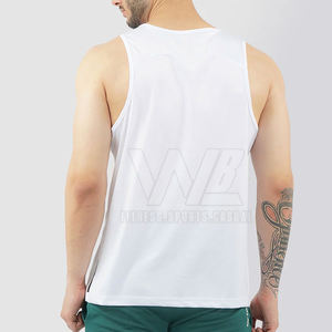 เสื้อกล้ามลำลองผู้ชายผ้าถักระบายอากาศได้ดีผ้าโพลีเอสเตอร์ซักได้ - Product Image 3