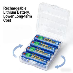 Pile <span class=keywords><strong>AA</strong></span> rechargeable 1,5 V au lithium, source d'usine - Product Image 1