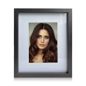 Wholesale custom 8x10 black picture frames mount tabletop 11x14 hanging wooden home decor square photo frame