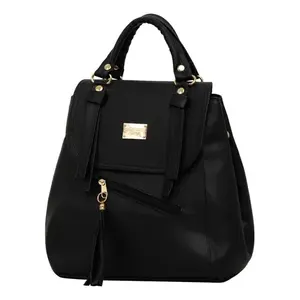 Sac à dos mini pour femme Fana Keyla en cuir PU noir 15L antivol, tendance et élégant pour l'université - Product Image 3