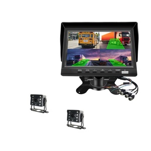 7-inch 1080p IPS xe tải lái xe ghi 4 cách đồng bộ Video hiển thị tầm nhìn ban đêm không thấm nước điểm mù cảnh báo DVR màn hình - Product Image 1