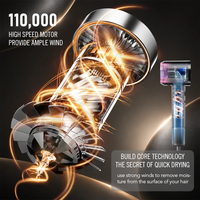 Sèche-cheveux silencieux 110000 tr/min BLDC séchage rapide NTC température intelligente soin hydratant 468g léger buse magnétique sèche-cheveux de voyage