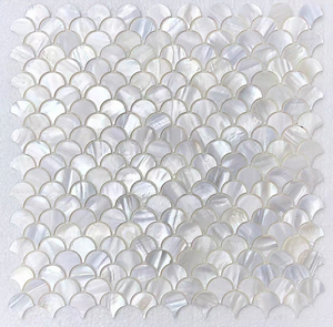 Mosaïque de coquilles de palourde naturelles KASARO, carreaux décoratifs autocollants pour murs de salle de bain, fournisseur de décoration commerciale en Chine - Product Image 4