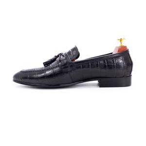 <span class=keywords><strong>Mocassin</strong></span> pour hommes, de soirée, en cuir, Grain de <span class=keywords><strong>serpent</strong></span>, chaussures de conduite faites à la main, avec pompon, - Product Image 2