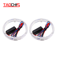 Joying taobis — feu avant LED avec Guide optique, éclairage annulaire, yeux d'ange, lumière de jour, DRL, pour BMW Benz Chevrolet Toyota Mazda
