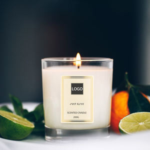 Bougies en verre d'aromathérapie de 7oz avec logo personnalisé et emballage pour Noël Thanksgiving Pâques Anniversaire Fête des mères - Product Image 2