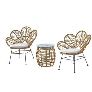 Ensemble table et chaises de bistro français en acier moderne et imperméable de haute qualité pour jardin et jardin avec coussin - Product Image 2