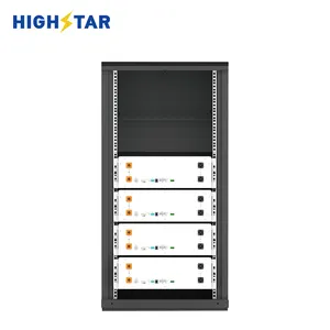 HIGHSTAR lithium pak 2400w 51.2v 50Ah Easy to expand 4 lithium lon battery cabinets parallel energy storage solar power system