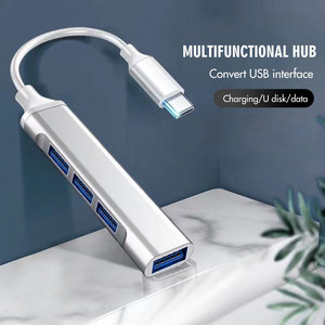 Bộ Chuyển Đổi <span class=keywords><strong>4</strong></span> Trong 1 <span class=keywords><strong>USB</strong></span> 3.0 <span class=keywords><strong>HUB</strong></span> Type C Sang <span class=keywords><strong>USB</strong></span> <span class=keywords><strong>4</strong></span> Cổng Multi Splitter <span class=keywords><strong>HUB</strong></span> OTG Type-C Cho Lenovo Macbook Pro Phụ Kiện Máy Tính PC - Product Image 3