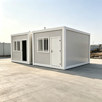 Maison conteneur préfabriquée contemporaine, écologique et étanche de 20/40 pieds, à assemblage rapide, pour bureau ou abri de voiture, fournie directement par l'usine