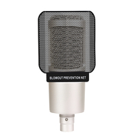 Microphone à condensateur professionnel de studio 48V XLR AT2020 pour ordinateur portable, diffusion, téléphone, tablette, ordinateur de bureau - pour le jeu
