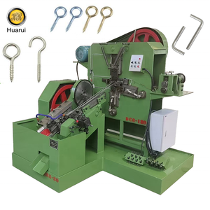 Máquina automática para fabricar tornillos con gancho de ojo, gancho de ojo abierto, gancho en L, dobladora de tornillos y laminadora de roscas, precios, maquinaria para pernos - Product Image 1