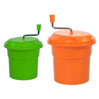 10l Pp Handmatige Groente Fruit Afvoermand Grote Capaciteit Salade Spinner Gemaakt Van Plastic Verpakt In Doos